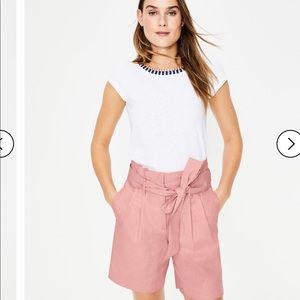 Boden St. Ives Paperbag Linen Shorts - NWT